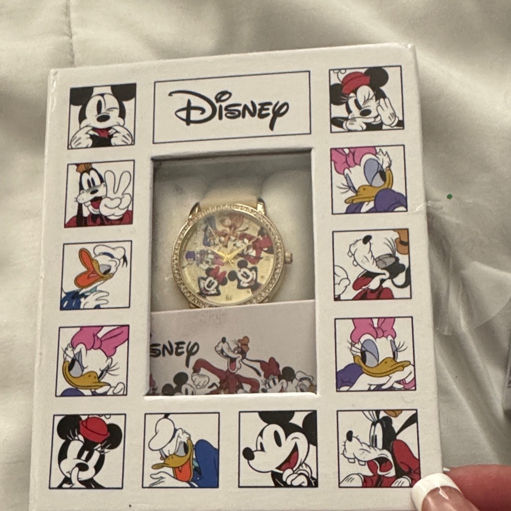 Disney Gold and White Character Watch